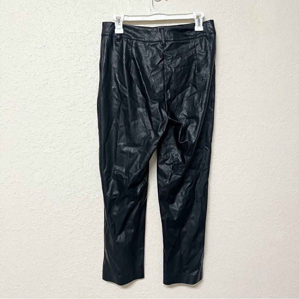 Commando Faux Leather Straight Leg Pant Black Size S Pockets